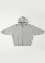 Ellenvinis 2025 Fall/Winter American Retro Thick Fleece Zip-Up Hoodie – Oversized Double-Sided Streetwear Cardigan for Men and Women