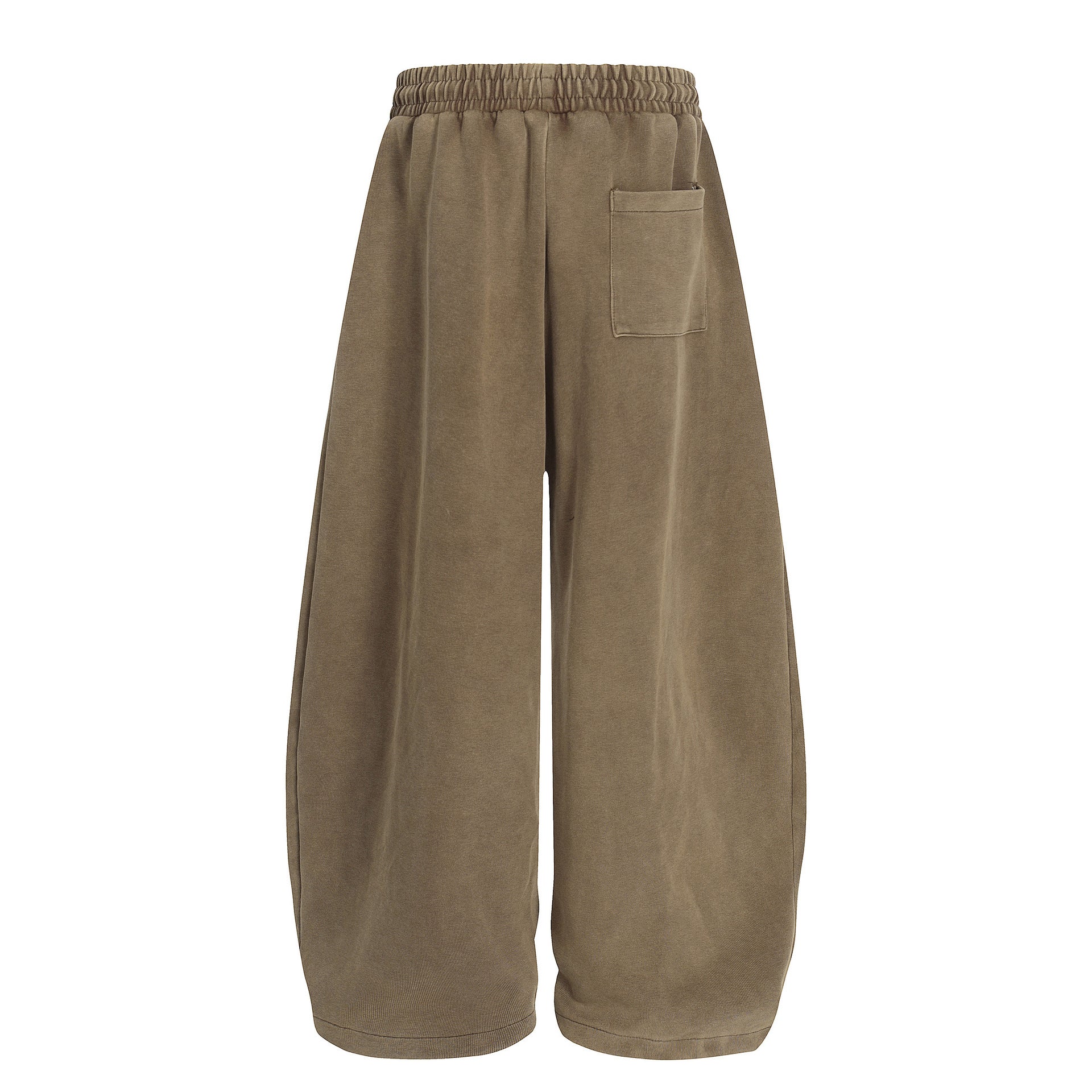 Ellenvinis Vintage Street Letter Graphic Relaxed Blade-Curve Wide-Leg Pants