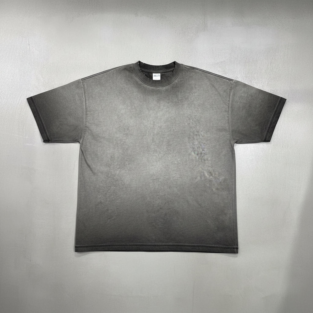 Ellenvinis 420GMS Heavyweight Vintage Distressed T-Shirt – Unisex Washed Oversized Streetwear Tee