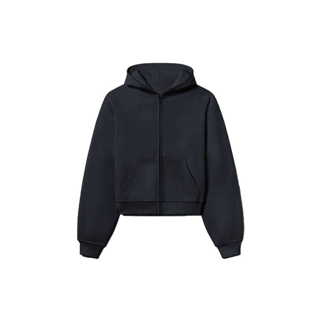 Ellenvinis Multi-Weight 'Washed Black' Reversible Zip-Up Hoodie