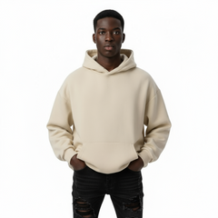 Ellenvinis 1800 GSM 'Cream' Double Hoodie