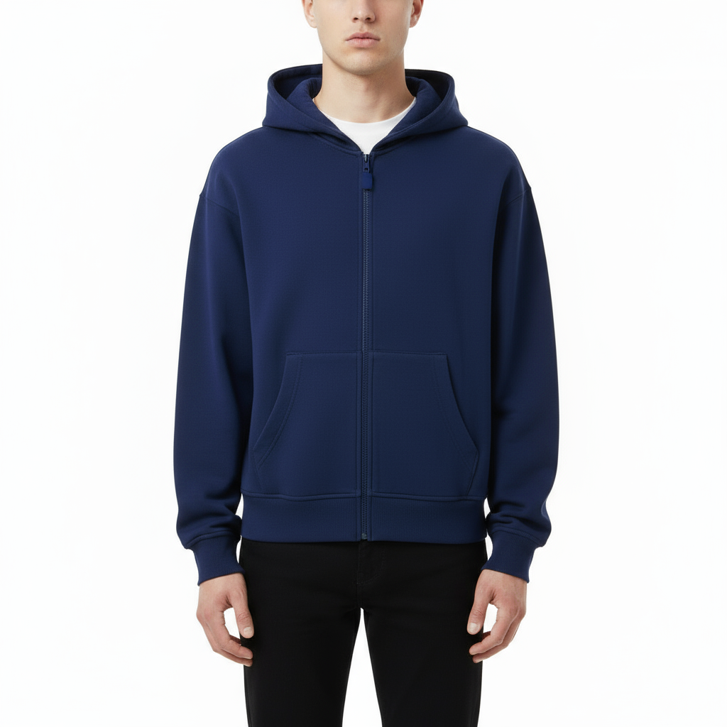 Ellenvinis 1800 GSM "Astronaut Blue" Reversible Zip-Up Hoodie