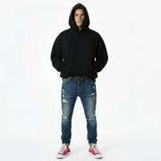 Ellenvinis 1000 GSM 'Black' reversible hoodie