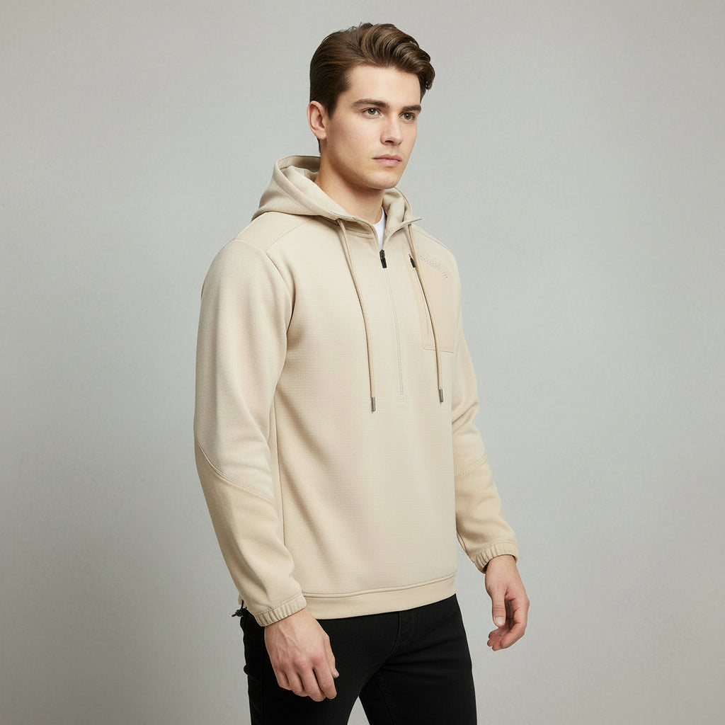 Ellenvinis Fleece-Lined Waterproof Outdoor Hiking Jacket Hoodie