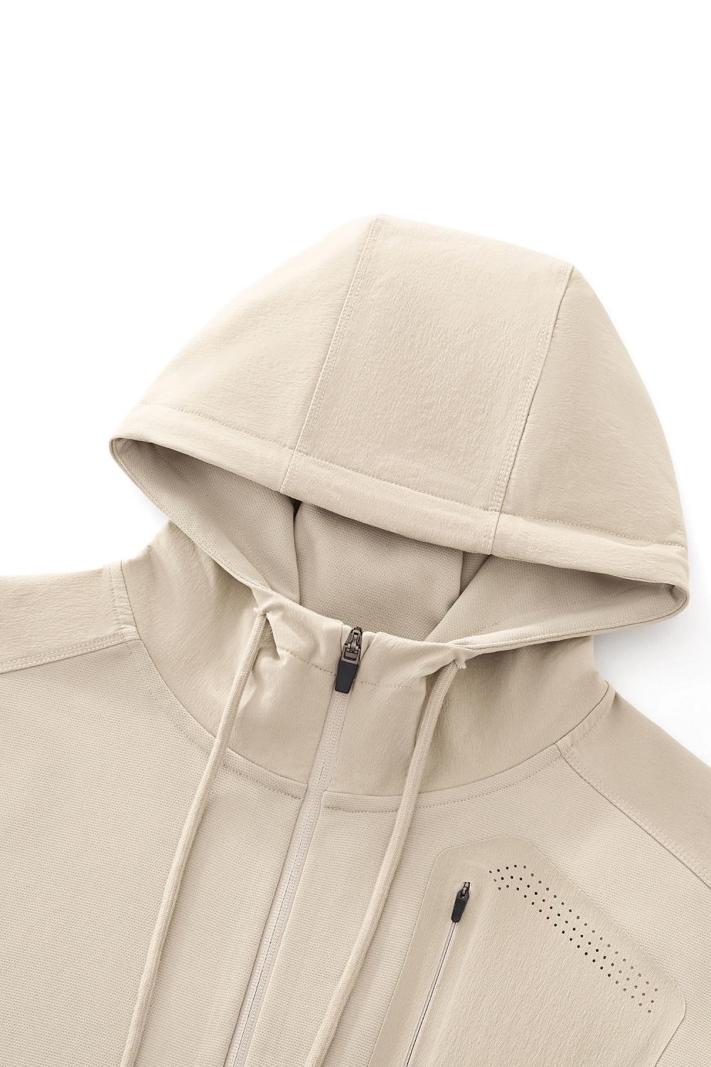 Ellenvinis Fleece-Lined Waterproof Outdoor Hiking Jacket Hoodie