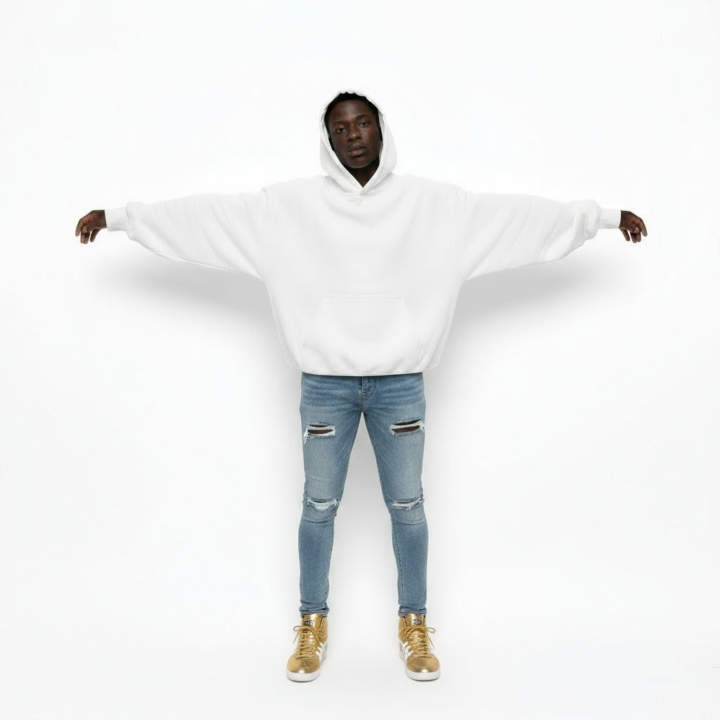 Ellenvinis 1800 GSM 'Milk' Hoodie with CRDLCK™