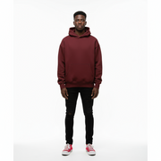 Ellenvinis 1800 GSM 'Washed Wine Berry' Hoodie with CRDLCK™