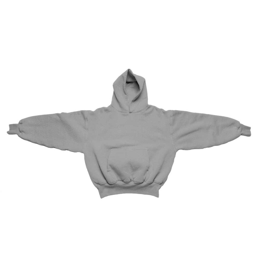 Ellenvinis 1800 GSM ‘Concrete Iron’ Hoodie with CRDLCK