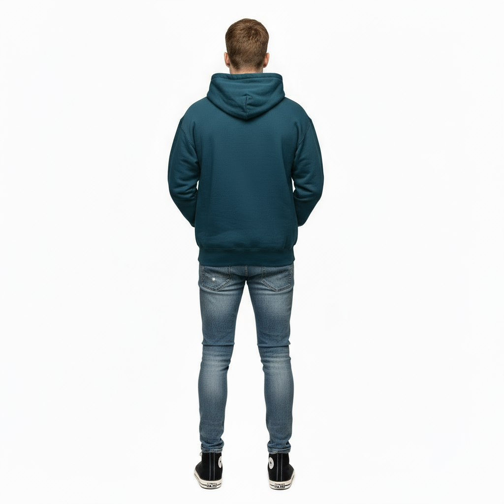 1800 GSM 'Washed Indigo' Hoodie with CRDLCK™