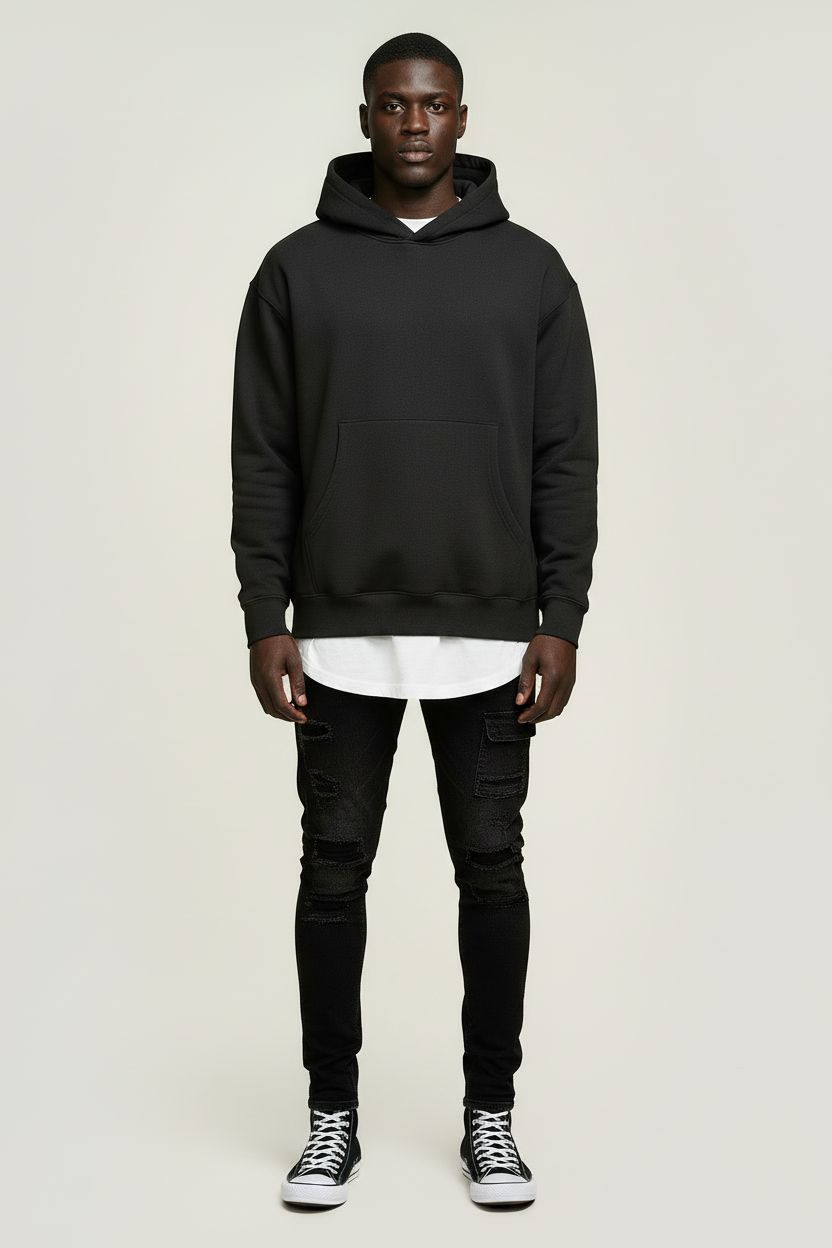 Ellenvinis 1800 GSM ‘Anthracite’ Hoodie with CRDLCK™