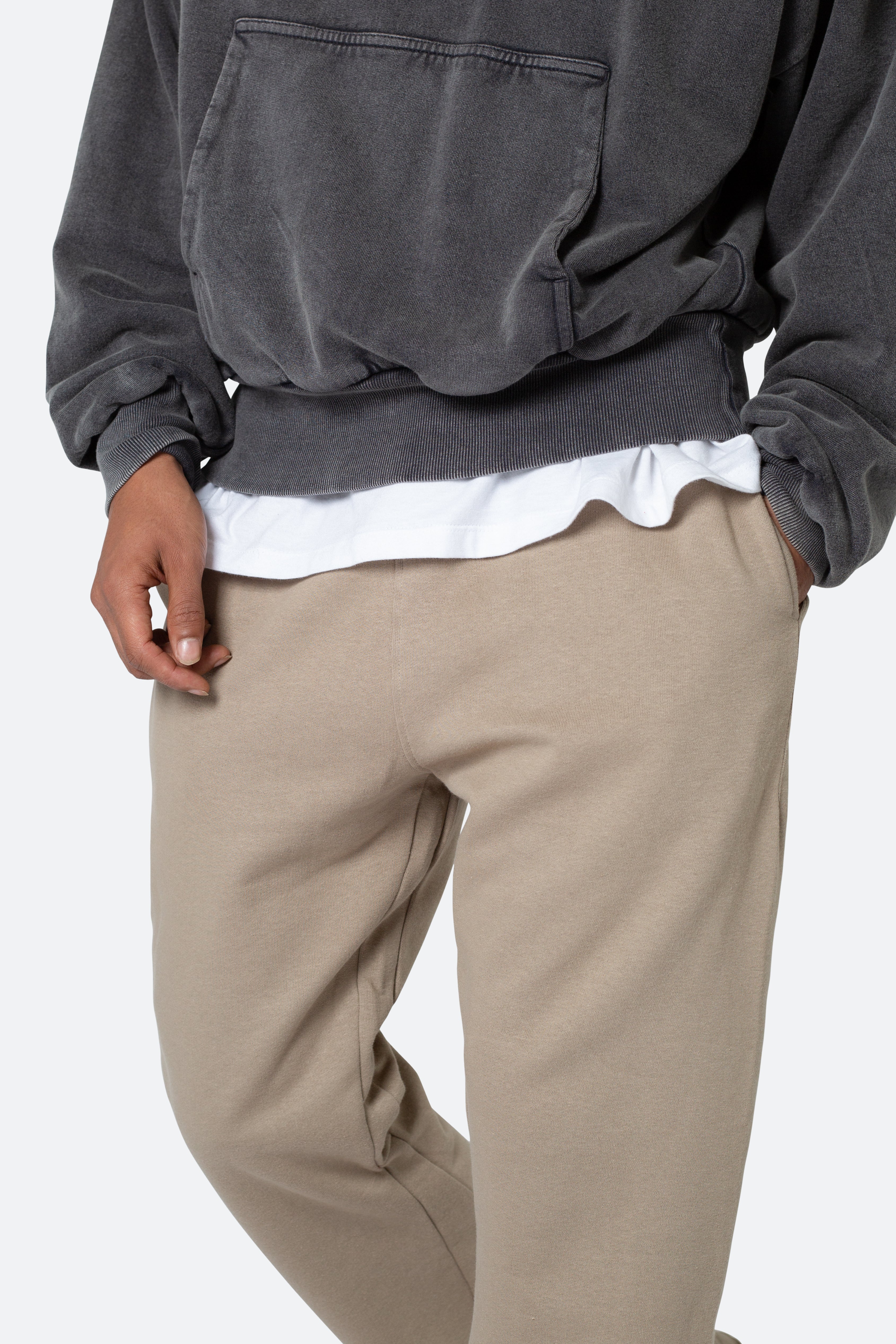 Ellenvinis 460g Cotton Heavy Flared Sweatpants, Comfortable and Stylish - Earth Tone