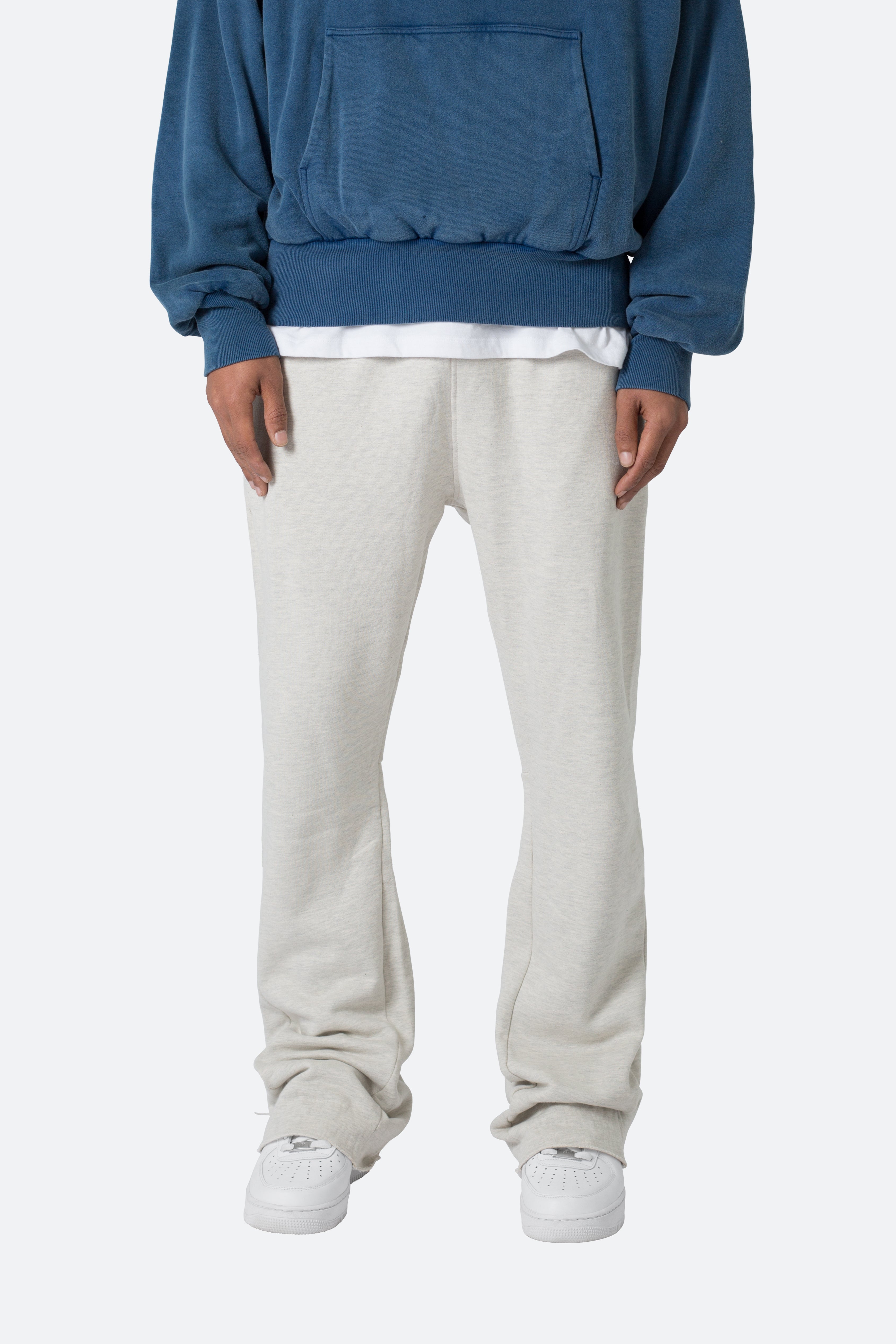 Ellenvinis 460g High Quality Flared Sweatpants - Grey