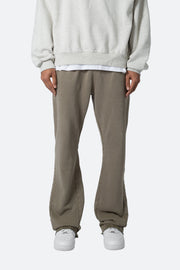 Ellenvinis 460g Cotton Washable Flared Sweatpants - Vintage Olive