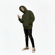 Ellenvinis 1800 GSM 'Burnt Olive' Hoodie with CRDLCK™