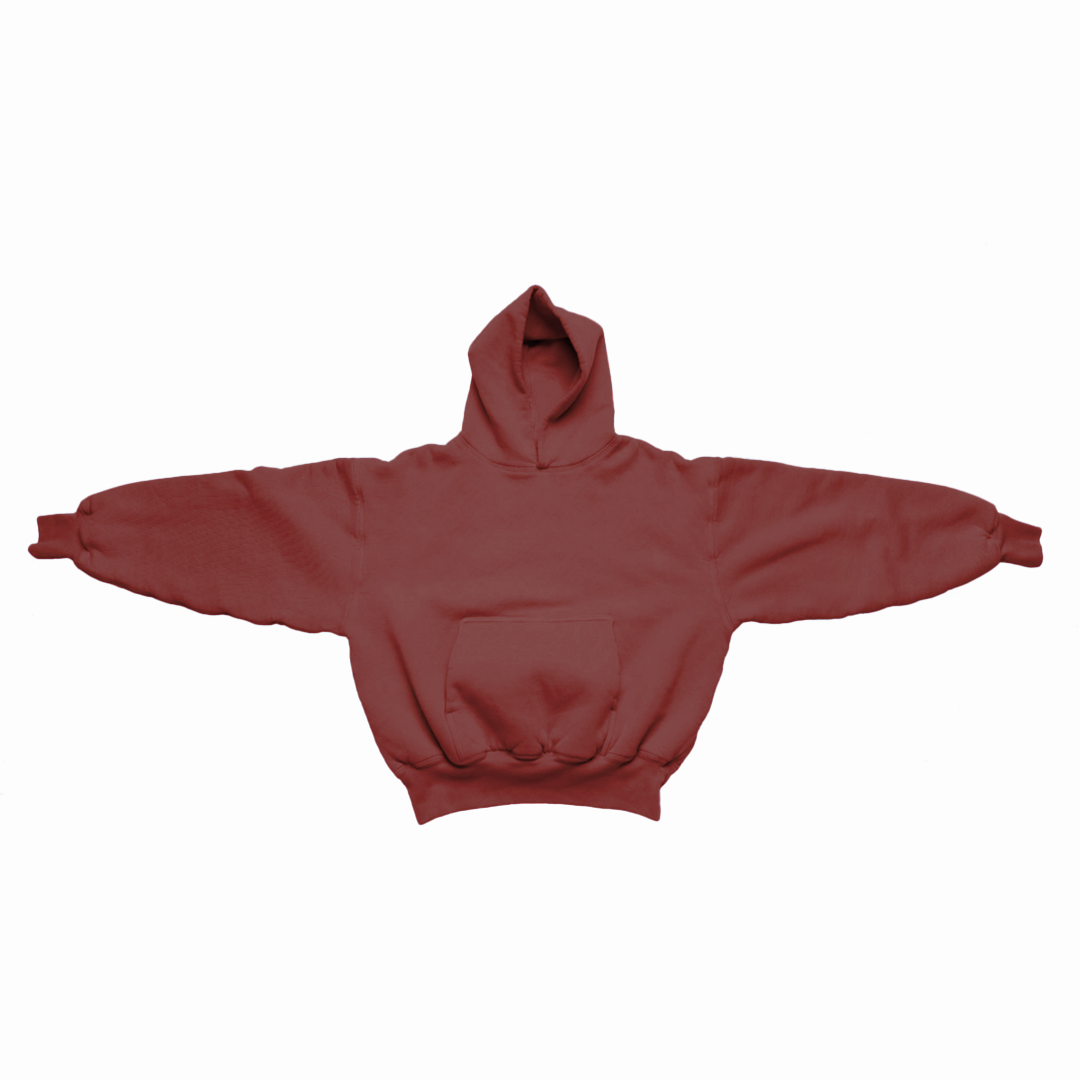 Ellenvinis 1800GSM Cocoa Bean Hoodie with CRDLCK™ Double Sided Design Heavyweight 2KG Hoodie