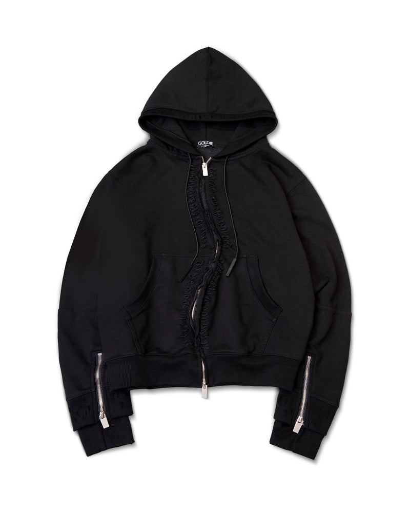 zip-up hoodie