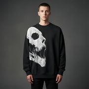 Ellenvinis Heavyweight 450GMS Oversized Sweatshirt – Streetwear Captive Head Graphic Graffiti Pullover for Men & Women