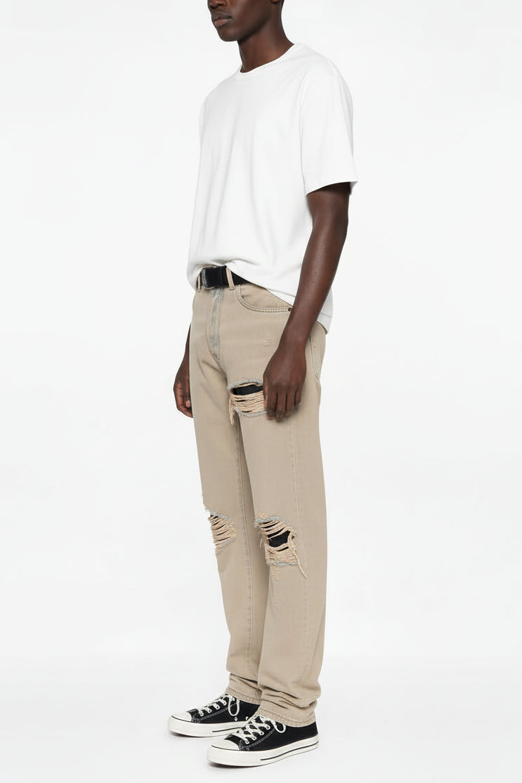 Ellenvinis Asut Plant-Dyed Ripped Denim Jeans