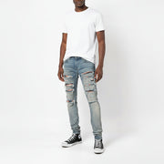 Ellenvinis Distressed Slim-Fit Street Jeans | High-Street Washed & Worn Denim