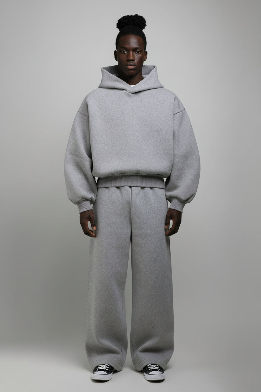 Ellenvinis THE HOODIE 1200GMS Concrete Gray | Heavyweight Street Hoodie