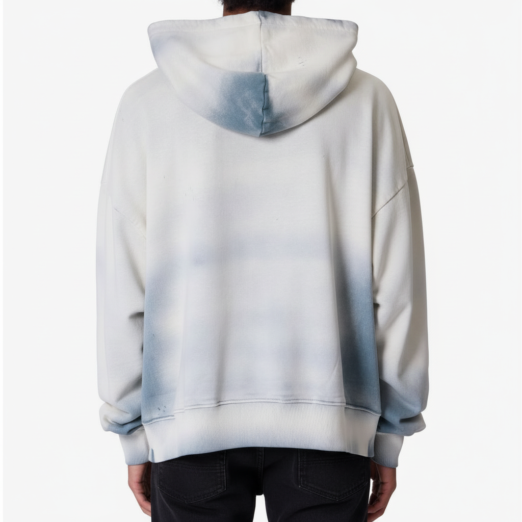 Ellenvinis Sprayed Hoodie – Blue