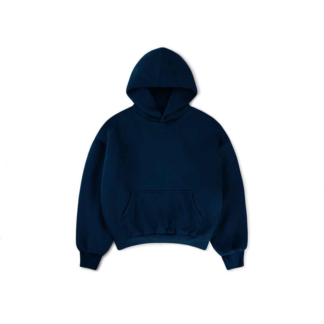 Ellenvinis 1800 GSM 'Navy Blue' Double Hoodie