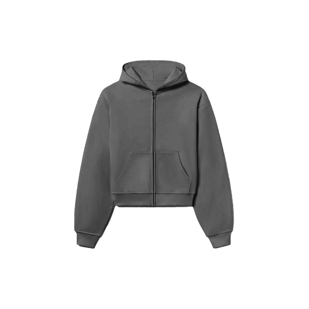 Ellenvinis 'Charcoal Gray' Reversible Zip-Up Hoodie