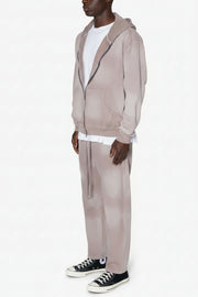 Ellenvinis Premium Faded Basic Zip Hoodie Set 2 - Washed Fuchsia