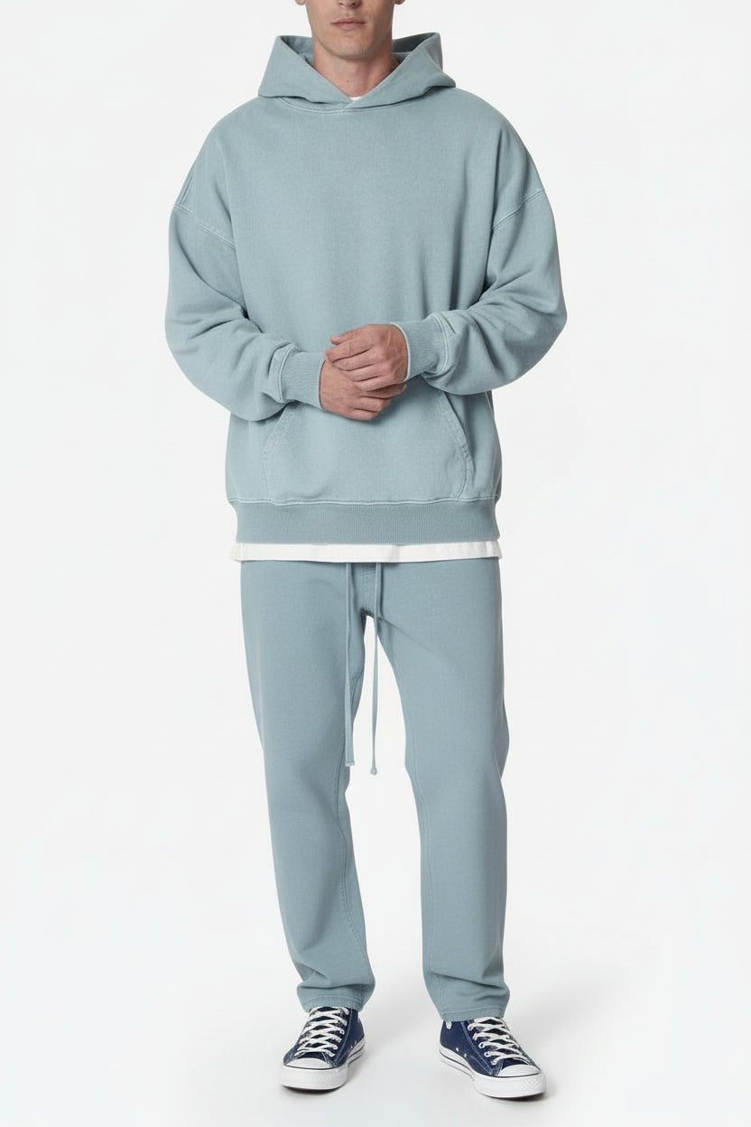 Ellenvinis 450GMS Vintage-Washed Hoodie & Jogger Set – Slate