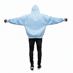 Ellenvinis 1800 GSM 'Blizzard Blue' Hoodie with CRDLCK™