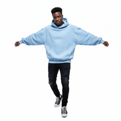 Ellenvinis 1800 GSM 'Blizzard Blue' Hoodie with CRDLCK™