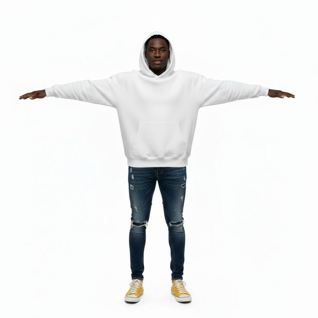 1800 GSM 'Light Heather Gray' Hoodie with CRDLCK™