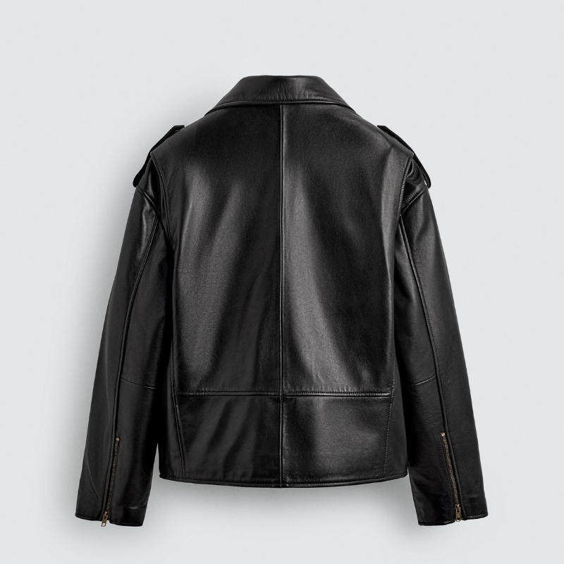 Ellenvinis Limited Edition Calfskin Biker Jacket – Vintage Men’s Leather Motorcycle Coat | High Street Streetwear