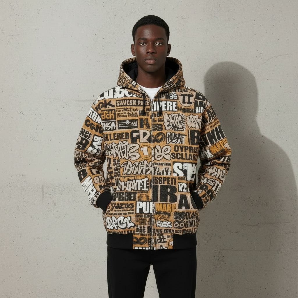 Ellenvinis Original Snowfield Hooded Work Jacket – Heavy 3M Thick Insulation Canvas Coat | Winter Extreme Cold Streetwear