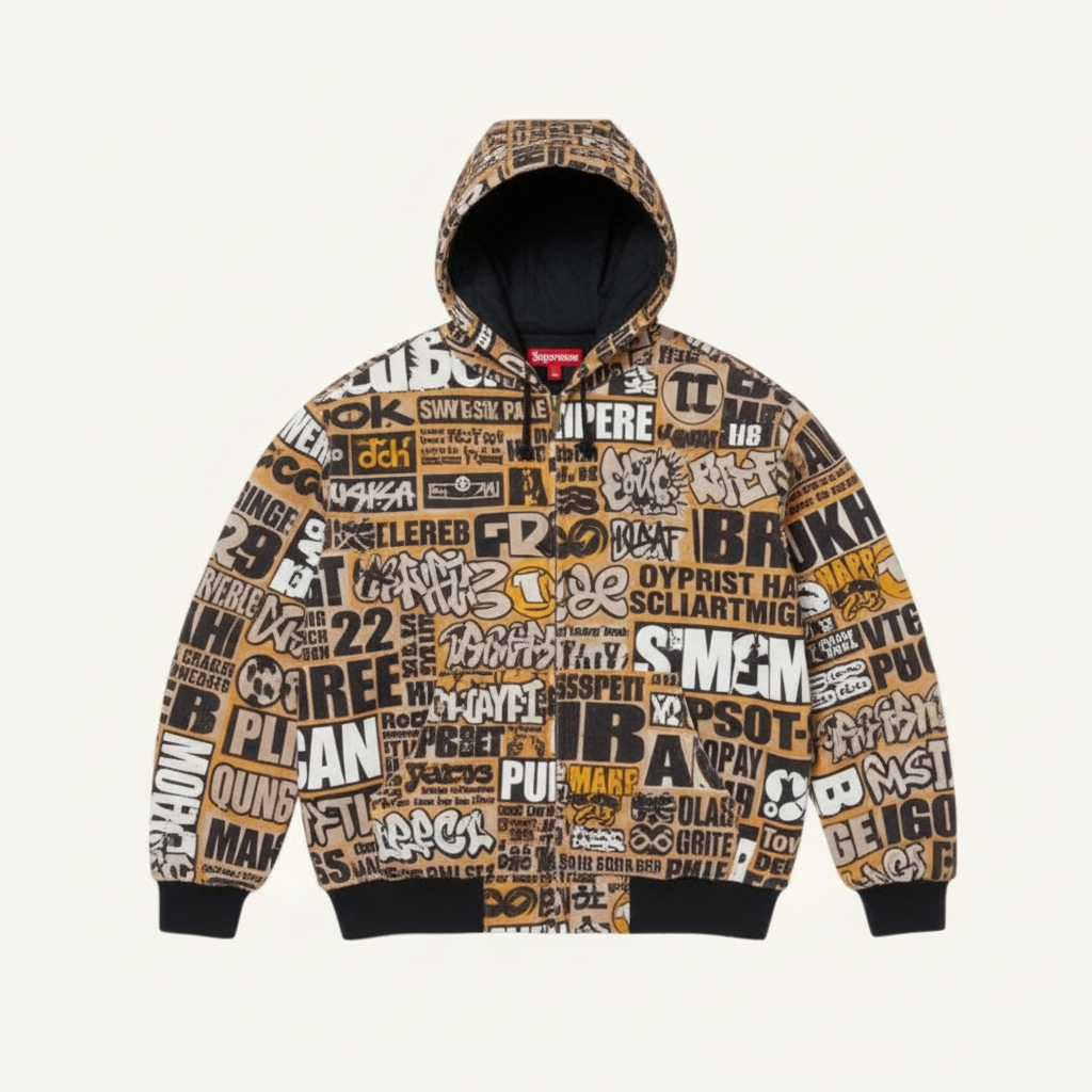 Ellenvinis Original Snowfield Hooded Work Jacket – Heavy 3M Thick Insulation Canvas Coat | Winter Extreme Cold Streetwear