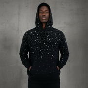 Ellenvinis Galaxy Heavy Rhinestone Unisex Padded-Shoulder Hoodie | High-Street Fall/Winter