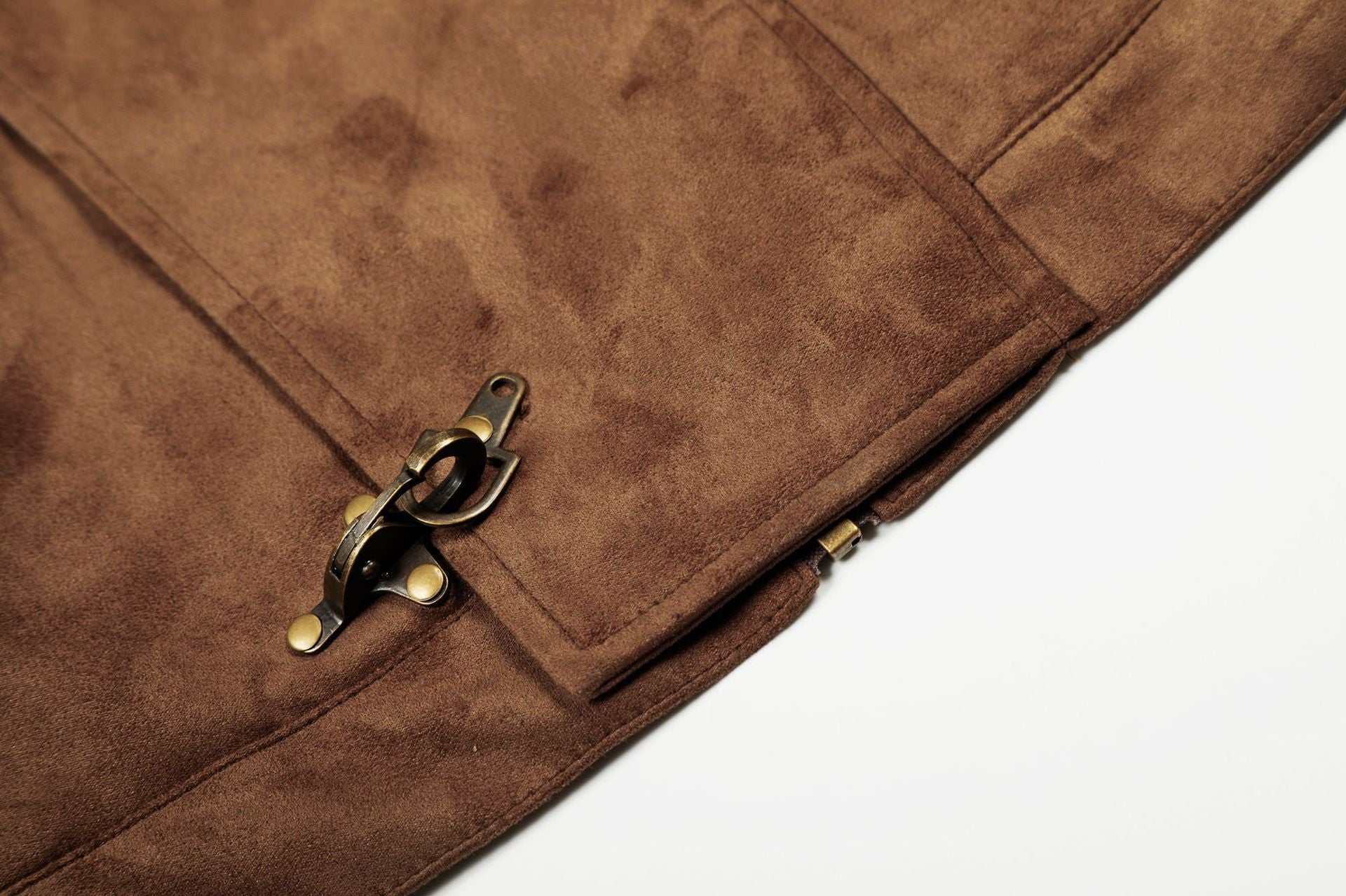 American retro aircraft buckle suede padded jacket men's and women's autumn and winter ruffian handsome jacket couple trendy cotton coat