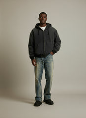 NOFAITH Washed and old hooded cotton clothes Men's autumn and winter Japanese retro cotton casual jacket Top No faith