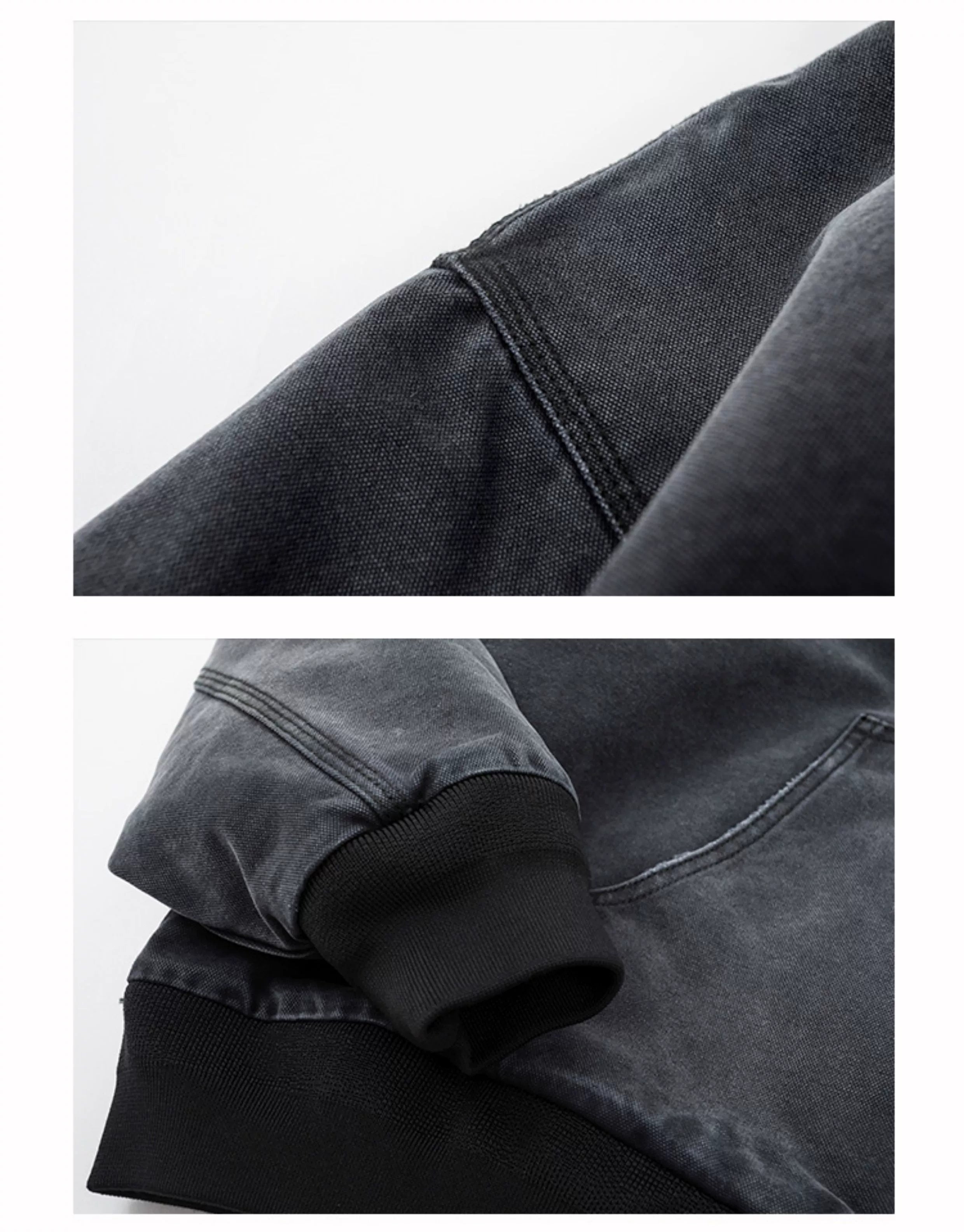 NOFAITH Washed and old hooded cotton clothes Men's autumn and winter Japanese retro cotton casual jacket Top No faith