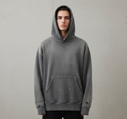 Ellenvinis Double Sided Design 1800GMS Washed Paint Splatter Destroyed Hoodie