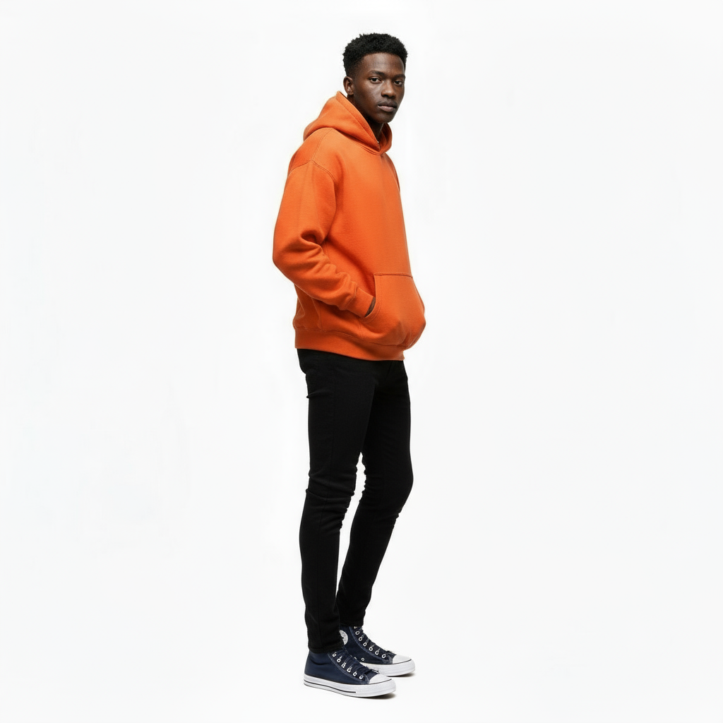 Ellenvinis 1800 GSM ‘Burnt Orange’ Hoodie with CRDLCK™