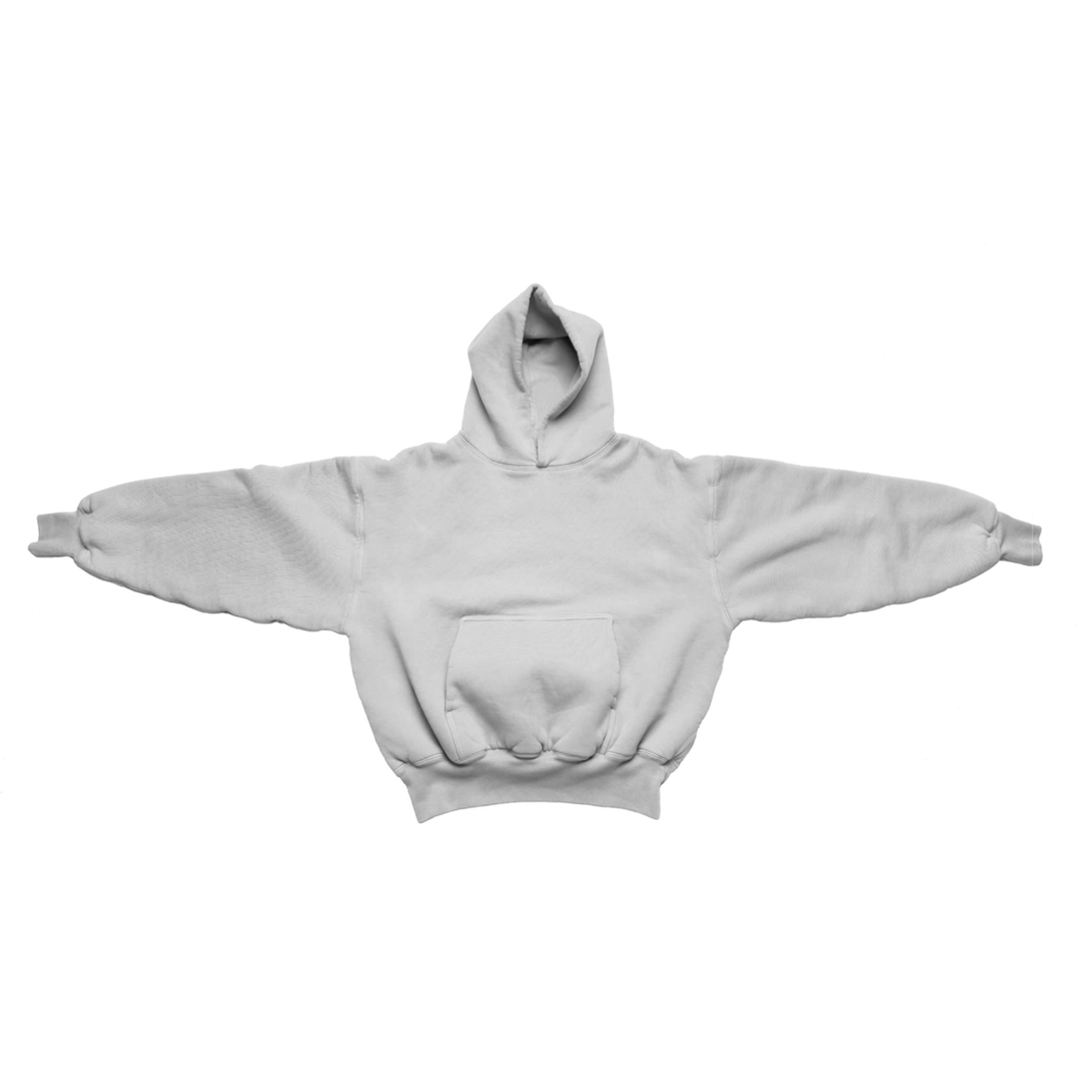 Ellenvinis 1800GSM Cool Gray Hoodie with CRDLCK™ Double Sided Design Heavyweight 2KG Hoodie