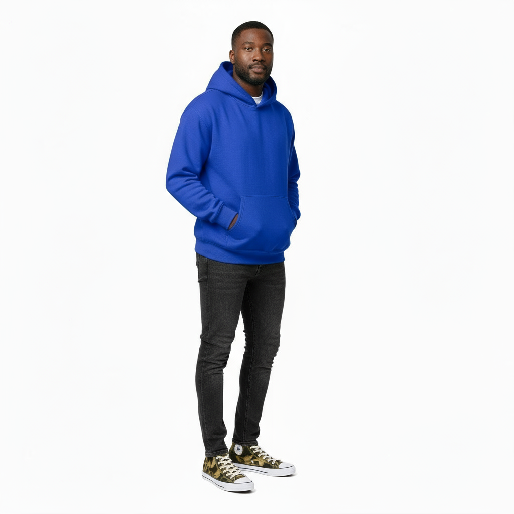 Ellenvinis 1800 GSM 'Royal Blue' Hoodie with CRDLCK™