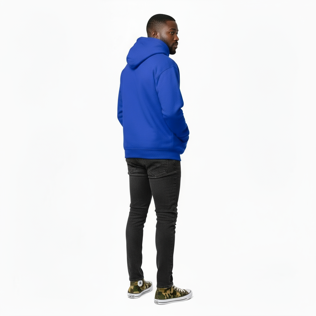 Ellenvinis 1800 GSM 'Royal Blue' Hoodie with CRDLCK™