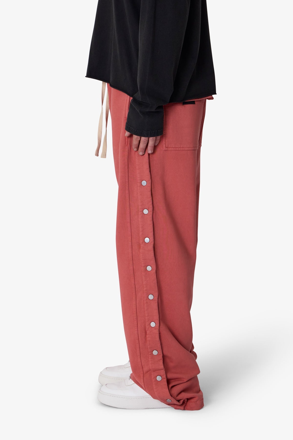 Ellenvinis 460g Premium Side Snap Wool Trousers - Rust