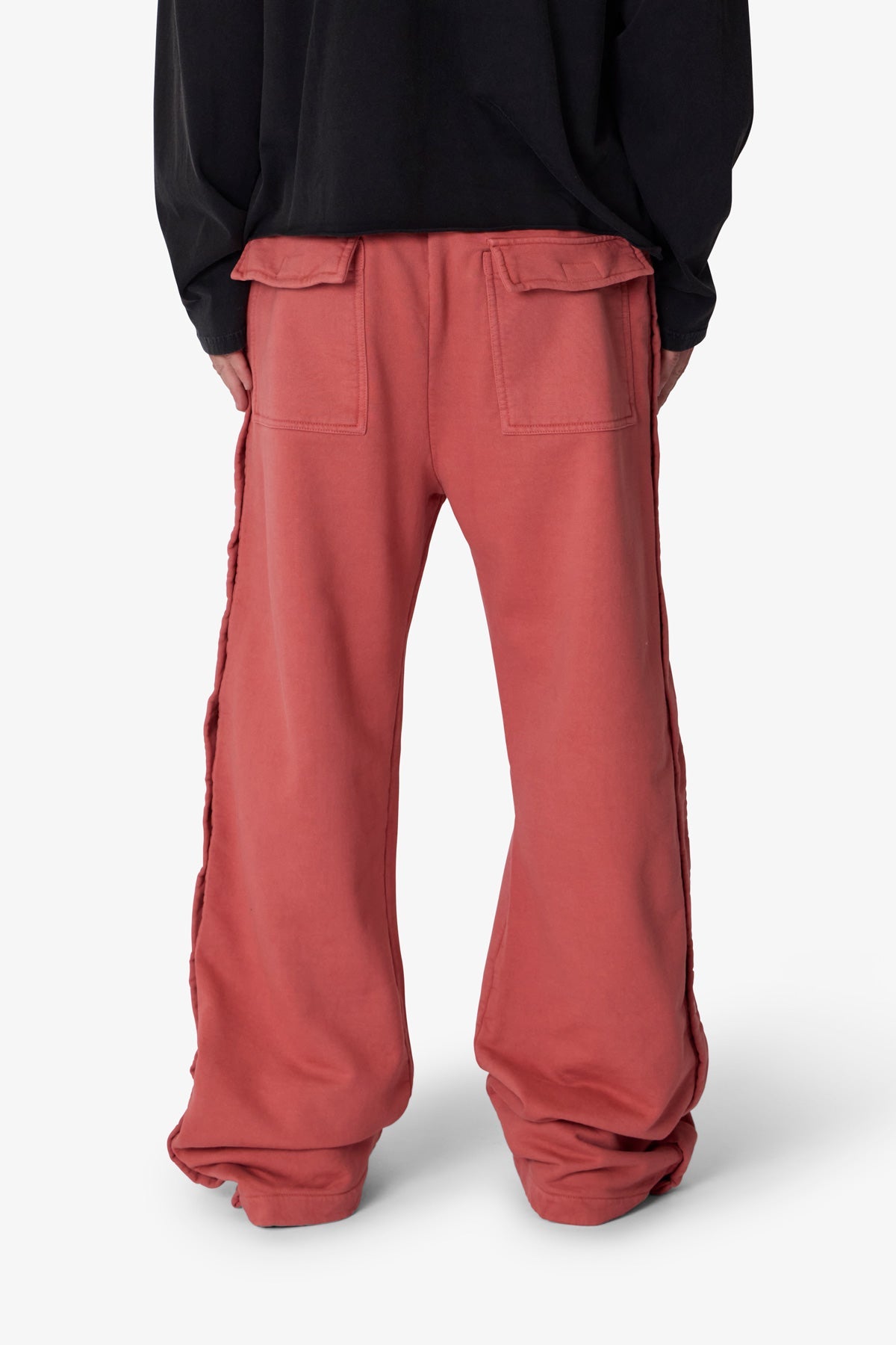 Ellenvinis 460g Premium Side Snap Wool Trousers - Rust