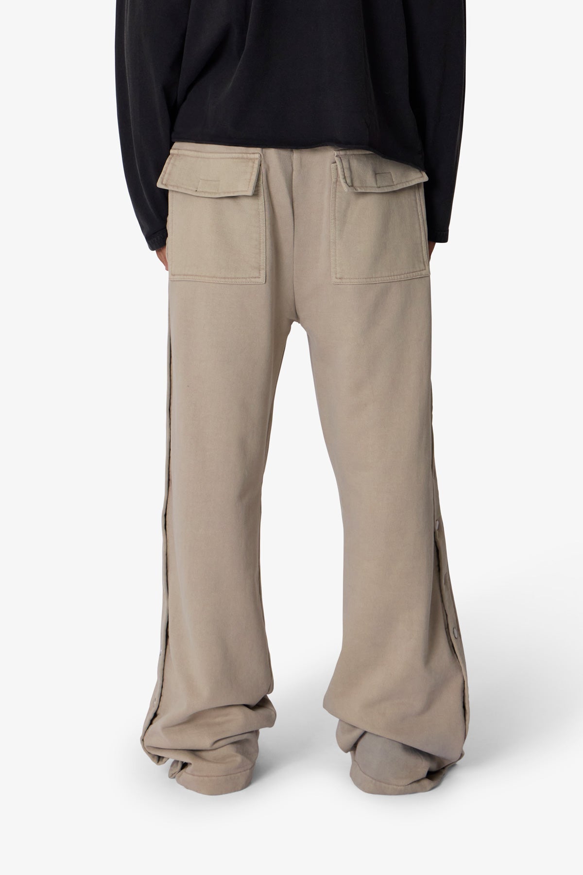 Ellenvinis Side Snap Fleece Pants - Washed Earth