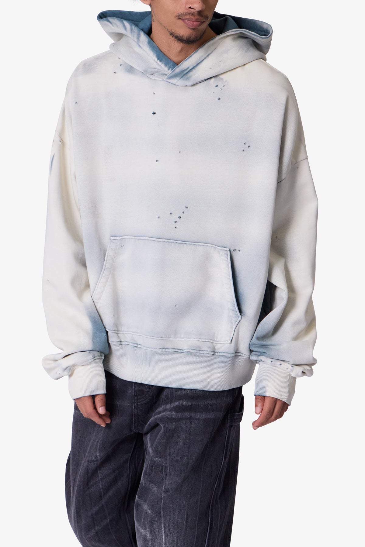 Sprayed Hoodie - Blue