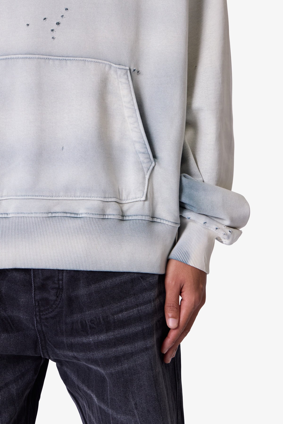 Sprayed Hoodie - Blue