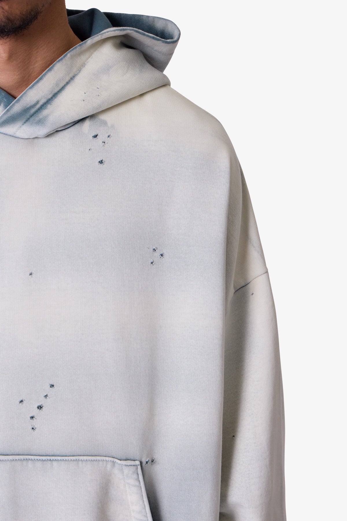 Sprayed Hoodie - Blue